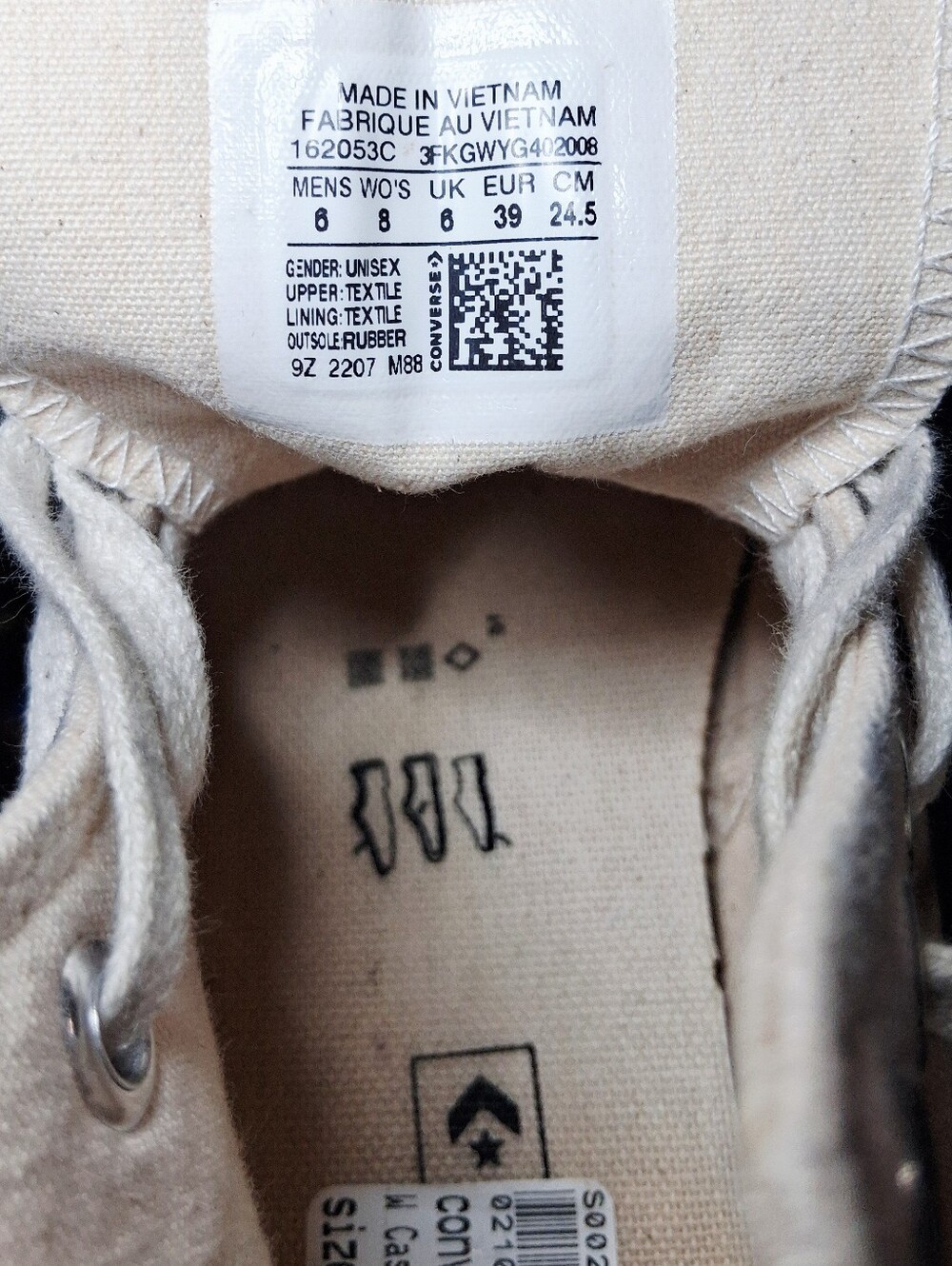 CONVERSE Chuck 70 Parchment High Top Sneakers NWT - Picture 9 of 11